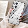 Piano Keys Musical Case For OPPO Reno 12F 12 13 11 F 8T 7 8 10 Pro OPPO Find X8 X6 Pro X3 X5 Lite Cover Fundas
