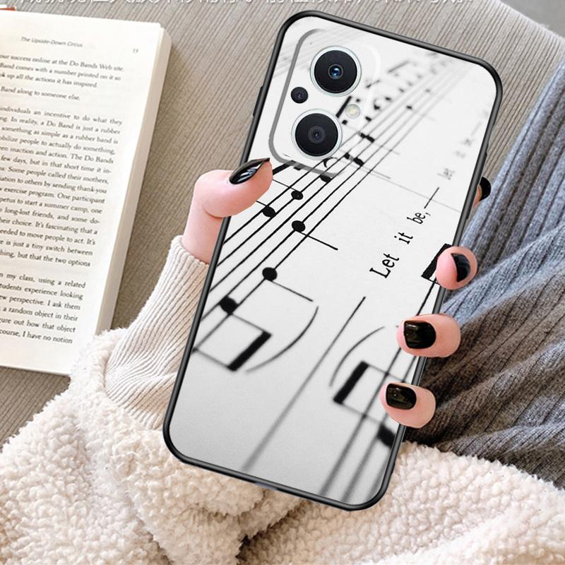Piano Keys Musical Case For OPPO Reno 12F 12 13 11 F 8T 7 8 10 Pro OPPO Find X8 X6 Pro X3 X5 Lite Cover Fundas