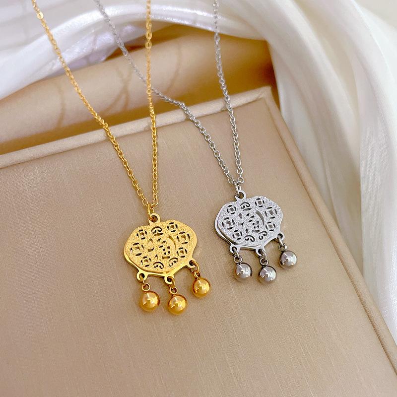 High Grade Butterfly Locket Bow Pendant Necklace Stainless Steel Fashion Geometric Choker Jewelry Party Gifts For Women Girls
