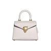 24 Push Lock Closure Leather Tote Shoulder Crossbody Bag Medium Women Bags White CH723-B4HA