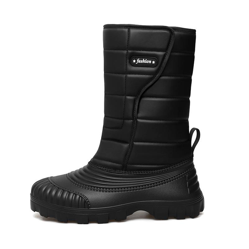 Martin boots, men s platform non-slip trendy shoes, men s winter fleece warm high-top 39 чёрный