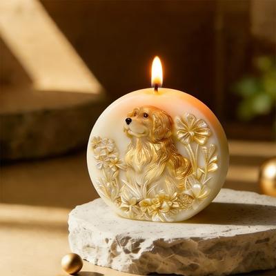 Practical Silicone Dog Candle Mold Reusable 3D Handmade Craft Mold Non-stick Soft Aromatherapy Mold Home
