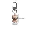 Unique Brown Plush Dolls Keychain Heart Bear Plush Keyring Cute Rabbit KeyRing Keychain Friend Birthday Gifts for Kids