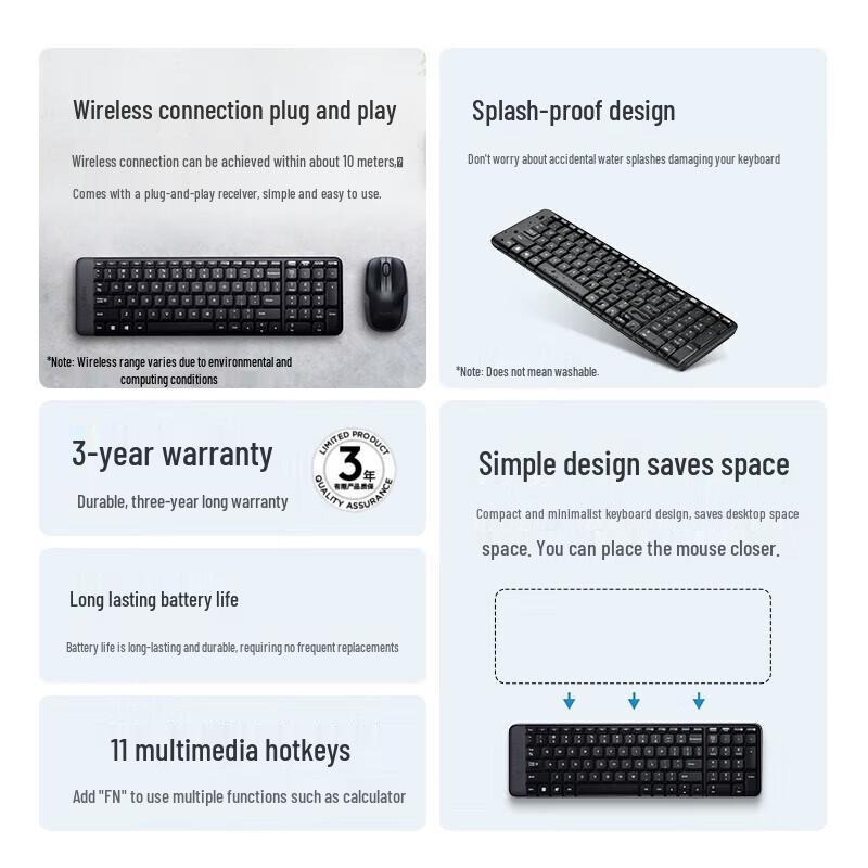 Logitech MK220 Wireless Keyboard and Mouse Combo