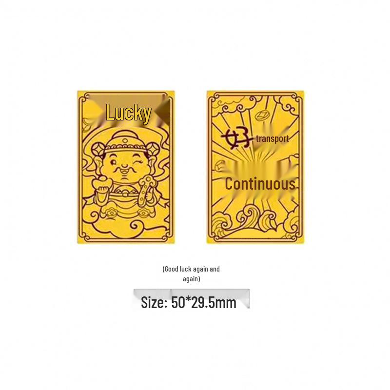 Gold Leaf 999 Pure Gold Lucky Cat Mobile Sticker – Princess Edition for Prosperity and Good Fortune