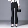 Women's 2024 High Waist Slimming Flare Pants with Elastic Waist - Spring/Autumn Plus Size