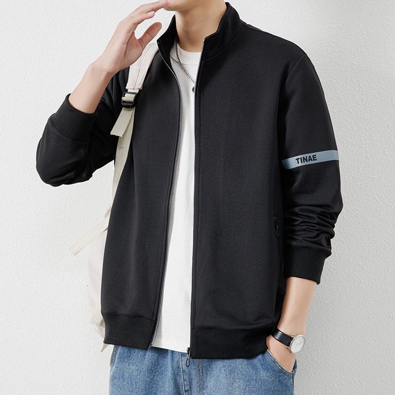 Autumn New Sweater Men's Stand-up Collar Zipper Cardigan Autumn Sports Jacket Casual Jacket Joker Jacket