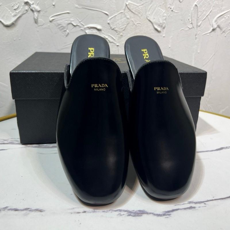 Mens Closed-Toe Mule Slip-Ons In Suede Leather Casual Outdoor Shoes Youth