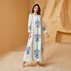 Naher Osten Muslimisches Damen Bedrucktes Roben Abaya Kleid