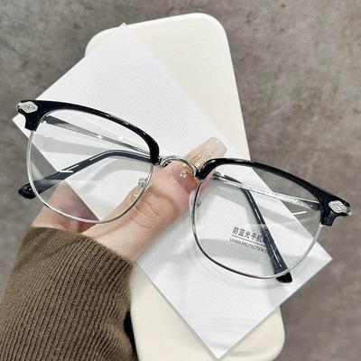 Ultra-Light Fashion High Definition Reading Glasses Anti-Blue Light High-Grade Middle-Aged And Elderly Anti-Fatigue Reading Glasses Flat Glasses Men