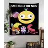 anime Smiling Friends DIY Wall Tapestry for Living Room Home Dorm Decor Wall Art Decor