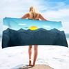 Sunrise Bath Towel Large Soft Lightweight Bath Sheet Blanket Sand Towel Beach Blanket Sand Free-Microfiber Quick Dry Pool Towel