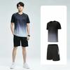 Fitness Clothes Men's Simple Quick-drying Sportswear Suit Summer Short-sleeved T-shirt Morning Running Basketball Training Room Shorts