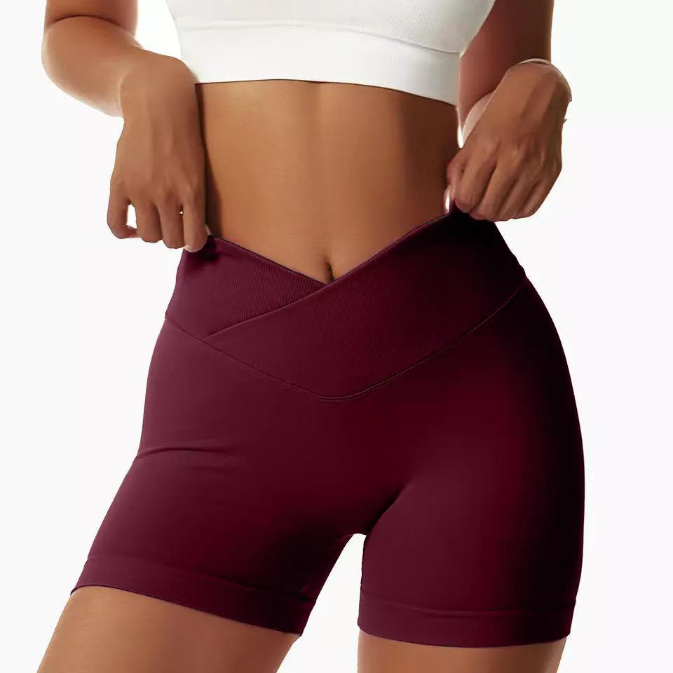 

Women s High Waist Seamless Yoga & Fitness Shorts - Peach Lift Design Small