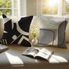 Abstract Geometric  Modern Boho Pillow Case Anti-dustmite Pillowcase Invisible Zipper Silky Short Plush Sofa Cushion Cover