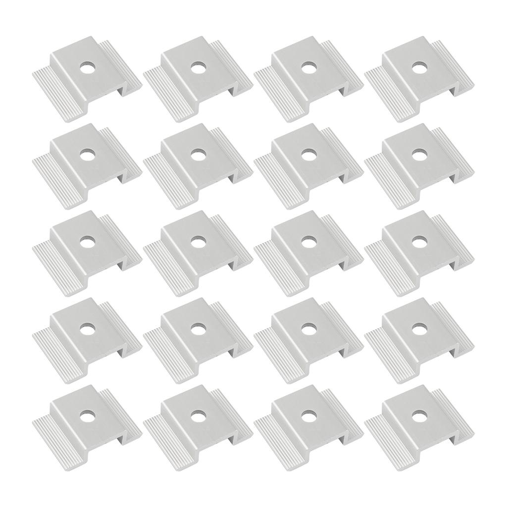20/50 Pcs Solar Panel Mid Clamps Solar Panel Mounting Bracket Clamp Wide Photovoltaic Support Solar System Accessories