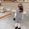 Kind Mädchen Anzüge Plaid Weste Tops mit Shorts Herbst Winter Casual Anzug Schuluniform Kinder Kinder Outfits