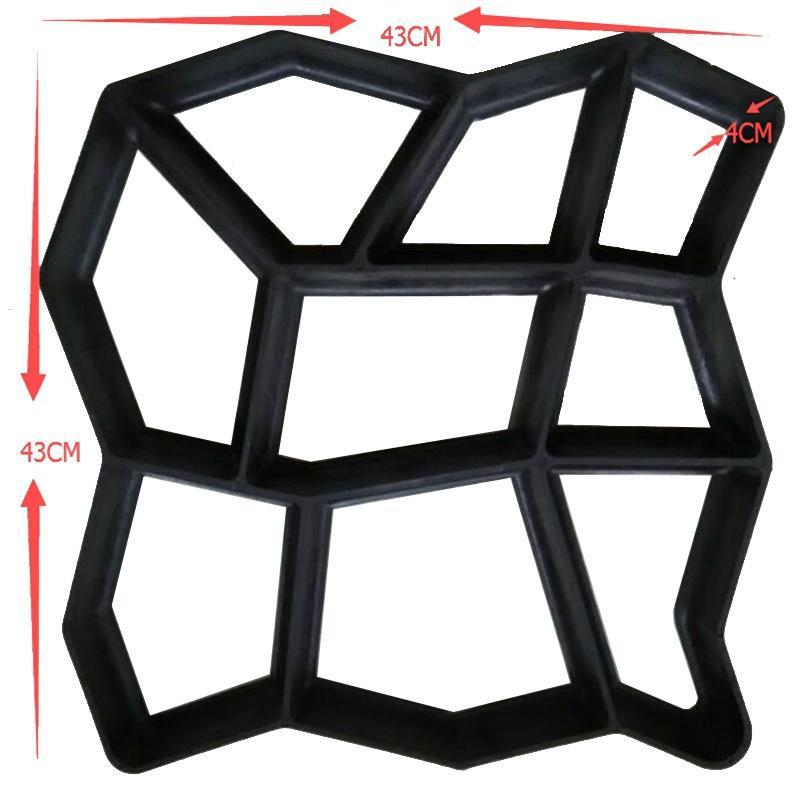 Buy 1Pc 8/9 Grids Pathmate Stone Mold Paving Concrete Stepping Stone