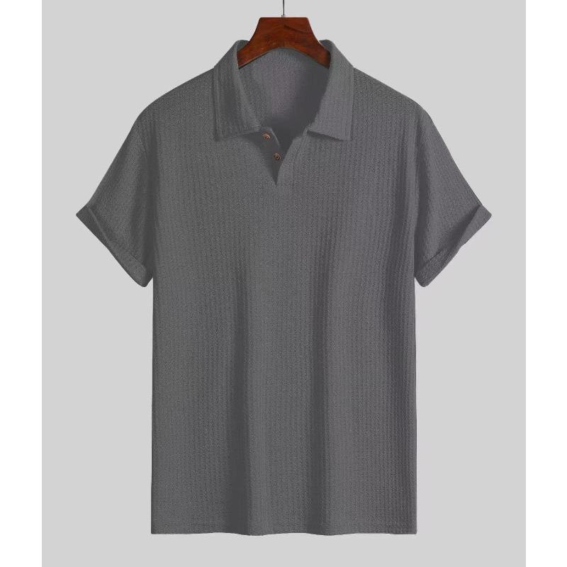 New men's summer polo shirt: short-sleeved, casual, versatile, breathable and skin-friendly