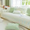 Four Season Sofa Cushion Non-slip Simple Modern Nordic Solid Colour Embroidery Sofa Cover Cover Cloth Towel