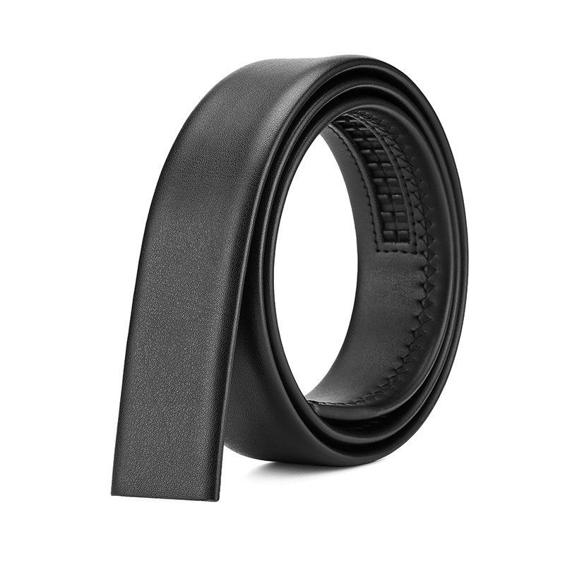 

Мужской ремень из кожи наппа с автоматической пряжкой - Коровья кожа высшего слоя, Повседневный деловой поясной ремень (Пряжка не входит в комплект) 120 cm