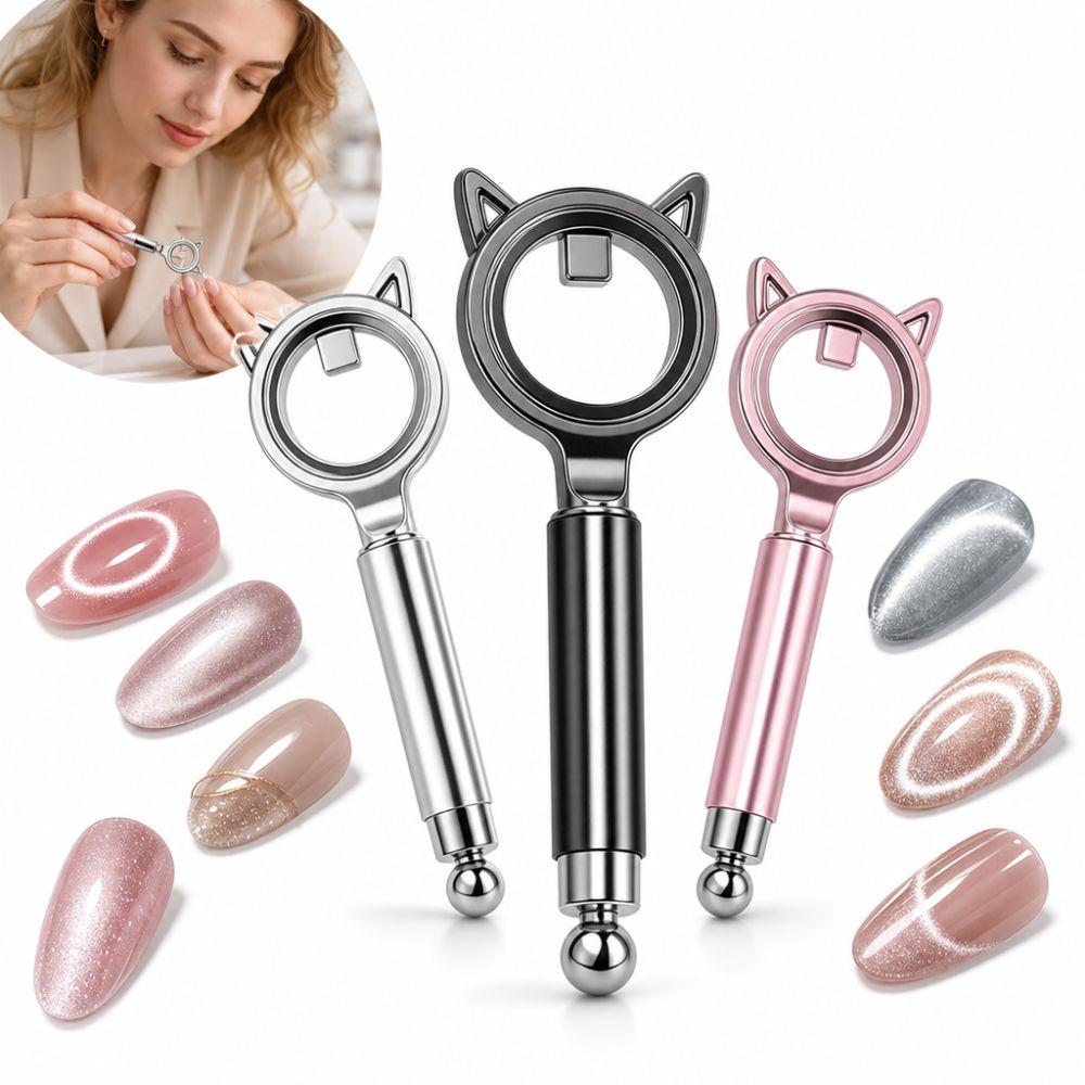 Uniform Magnetic Force Hollow Out Cat Eye Magnet Manicure Tools  Can Easily DIY Cat Eye Effect
