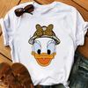 Fashion Disney Cartoon Men Tees Mickey Mouse T Shirt Women Summer Family Clothing Female T-shirts Streetwear Y2k Ladies Blouses
