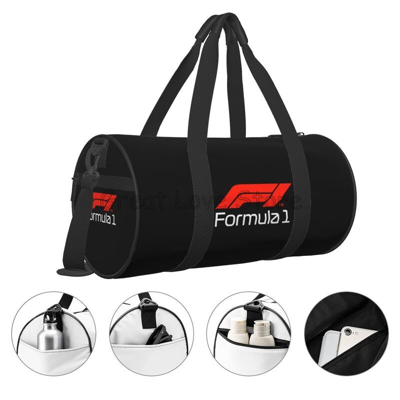 Formula1 Racing Travel Duffel Bag Unisex Portable Weekender Overnight Bags Waterproof Carry On Luggage Bag Sport Gym Yoga Bags