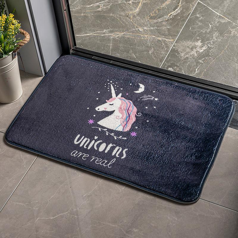 Door Rug Mat Carpet Bedroom Door Pad Toilet Bathroom Non-slip Mat Home Moisture-wicking Foot Best Mat Durable Durable
