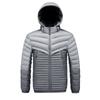 Rib Suit Cotton-padded Coat Men's Winter Removable Hat Casual Loose Thickened Solid Color Cotton-padded Jacket