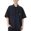 Shirts Men's Black Lapel Moderate Other AMJ22360-BK