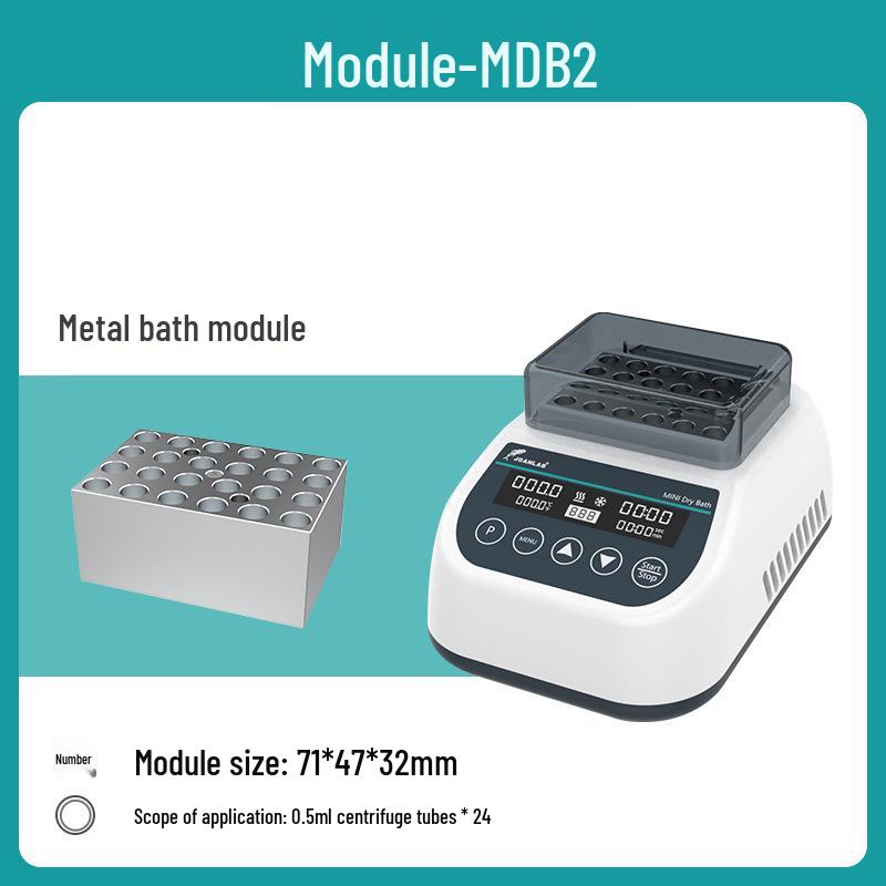 

Dual Module Mini Metal Bath: Temperature-Controlled Heating/Cooling Mixer & Shaker