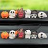 Halloween Creative Elf Car Ornaments Car Dashboard Center Console Pumpkin Ghost Mummy Ornament Car Interior Decor Accessories