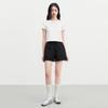 Ledian Petite Ruffled A-Line Wide-Leg Shorts