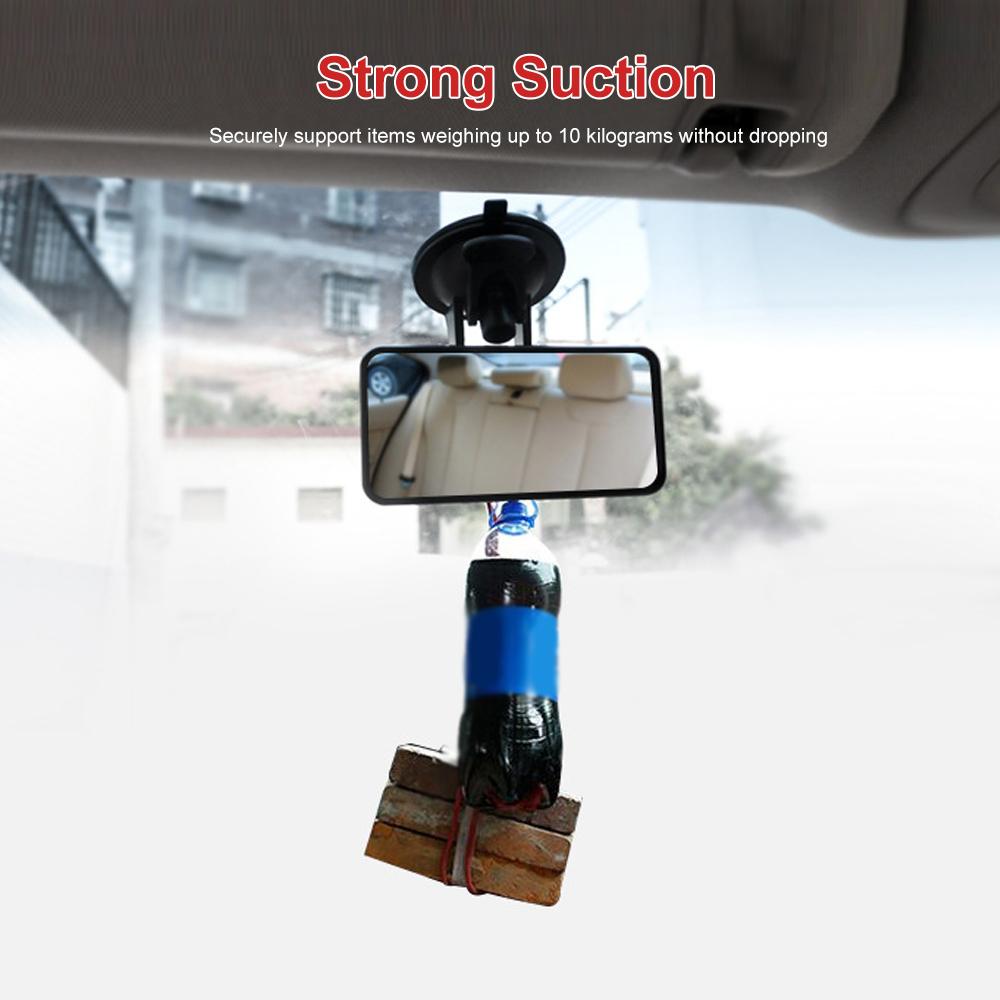 Car Mirrors Baby Safety Mirrors Car Interior Rear View Mirror 360 Degrees Rotatable Makeup Mirrors Shatterproof Adjustable Interior Mirrors6