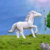 2026 Horse Figurine Decoration Plastic Horse Statue Realistic Pony Statue Home Desktop Office Ornament Feng Shui Horse Decor