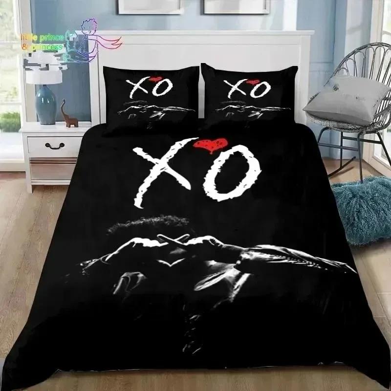 3D Print XO The Weeknd 3D NEW Duvet Cover Pillowcase Bedding Set Adult Boy Girl Bedroom Decoration Children Single Double Large