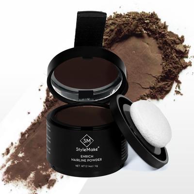 StyleMake Enrich Hairline Powder for Women & Men | Root Touch Up for Grey Hair | Hair Toppers | Hair Cover-Up Powder | Instantly Covers Hair Loss,