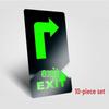 Glow-in-the-Dark Safety Exit & Warning Floor Decals