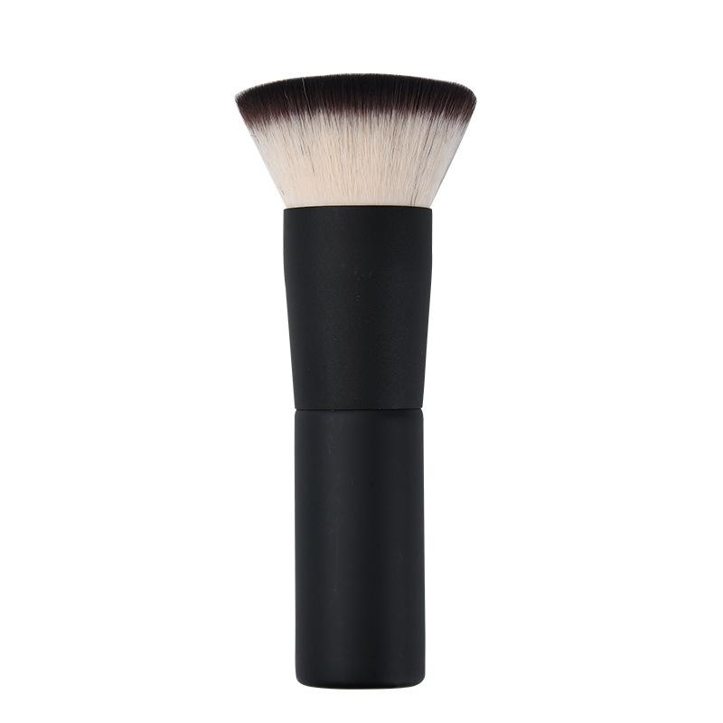 Flat Head Powder Brush Round Head Portable Foundation Brush Black Waterproof Setting Powder Brush Makeup Tool чёрный
