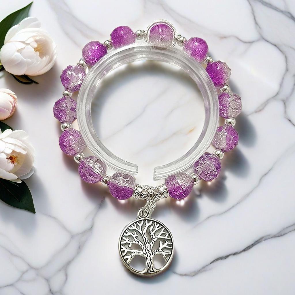 Daisy Popcorn Beaded Bracelet: Elegant Women's Hand Jewelry