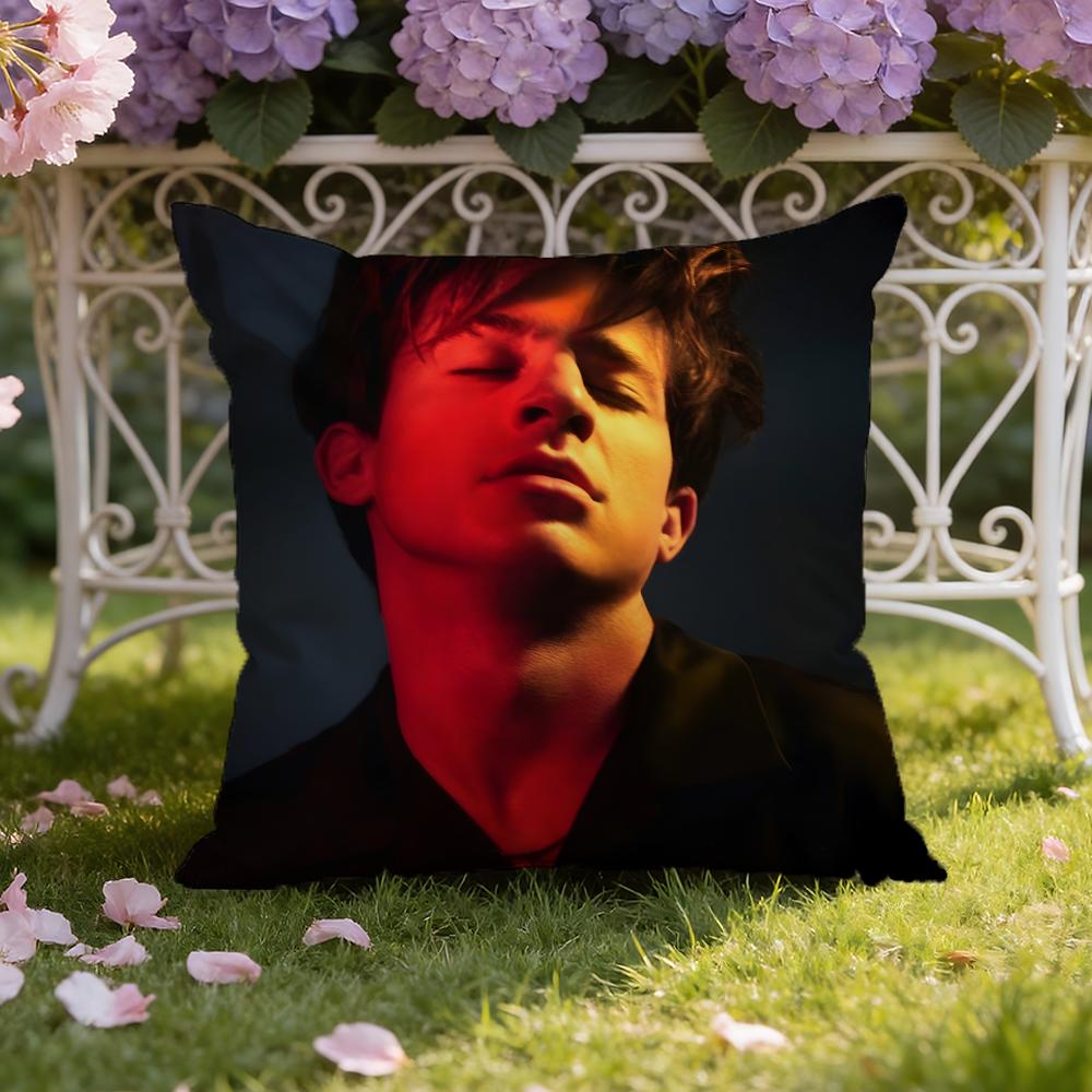 Singer C-Charlie Puth Cushion Cover Home & Car Dual-Scene Pillow Cover: Reversible for Premium Comfort