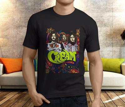 Cream Band Eric Clapton Vintage Cotton Black Unisex S4xl TShirt Sg107