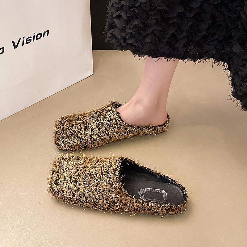Women Slippers 2025 New Classic Closed Toe Cork Sandals Ladies Leopard Cork Slippers Mule Clogs Shoes Home Flat Slides Women