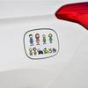 Happy Family Car Sticker Decals Car Body Styling Cartoon Vinyl Decal Funny  Children Play Auto Stickers Decor