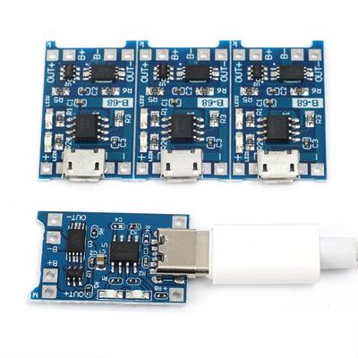 1-20Pcs Type C/Micro USB Charging Board Connector Plug for 18650 Lithium Battery USB C 5V 1A Charger Module With Protection