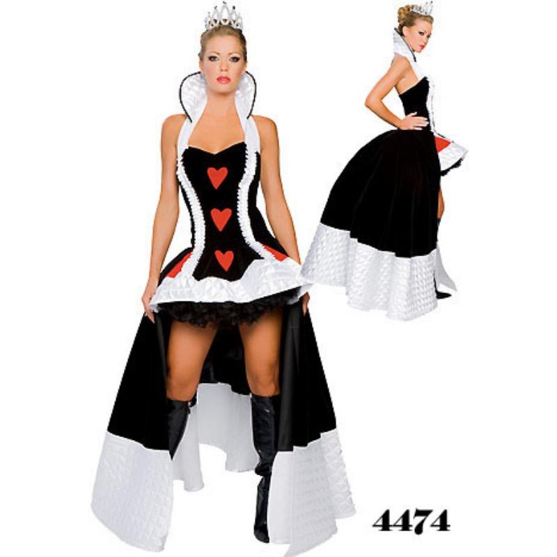 Rotes Herz Königin Kostüm Cosplay Für Frauen Verkleidung Halloween Kostüm Für Erwachsene Karneval Party Anzug