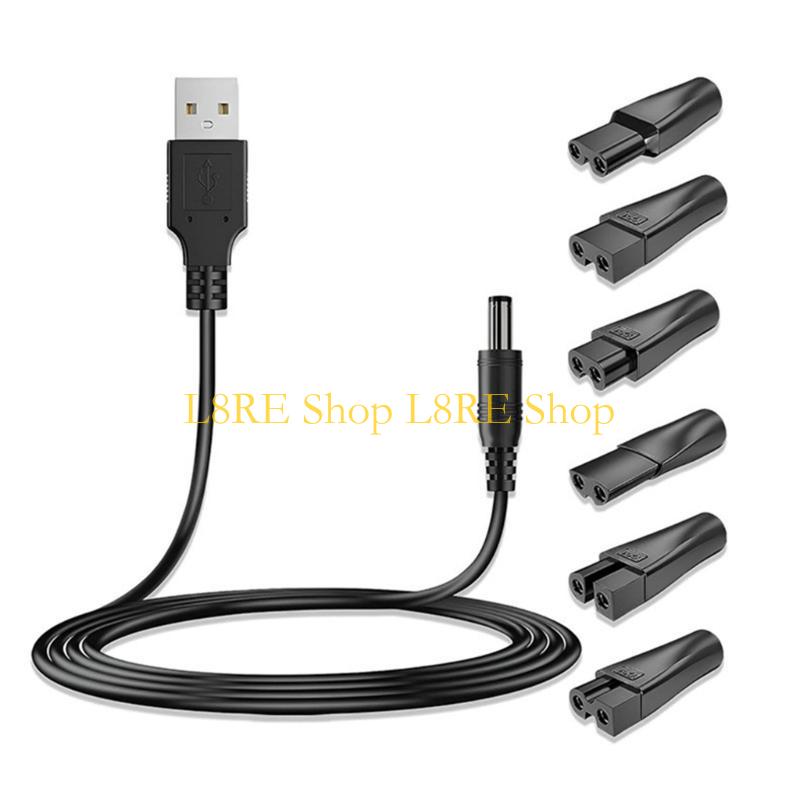L8RE Charging Solution for Electric Beard Trimmers and Purifiers USB Adapter Kits