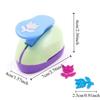 7*6*4cm Flower Furador Random Color DIY Embossing Punches DIY Paper Cut Puncher  for Card