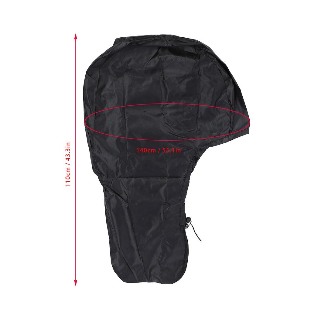 Durable Waterproof Outboard Motor Cover, Polyester Windproof Outboard Motor Cover with Storage Bag, Fade-Resistant Boat Engine Cover (6-15 HP)